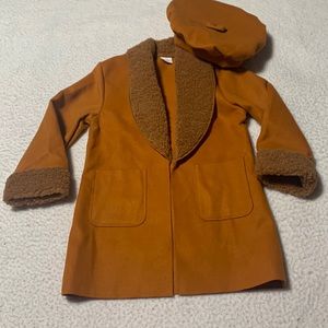 Boutique Toddler Girls Coat and Hat, NEW, Size 2-3